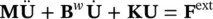 where the element matrices are Mis mass matrix B wis the damping matrix in - фото 22
