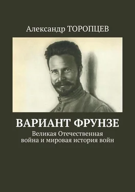 Александр Торопцев Вариант Фрунзе. Великая Отечественная война и мировая история войн обложка книги