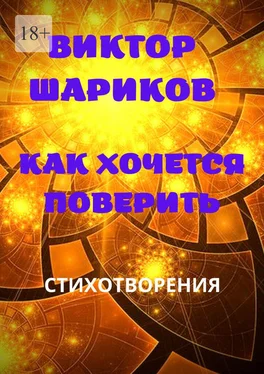 Виктор Шариков Как хочется поверить. Стихотворения обложка книги