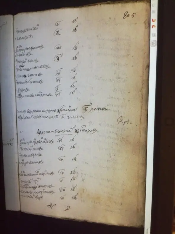 Ревизия 1762 года 1 Яков 36умер в 1757 году Жена его Дарья Семеновна 40 2 - фото 7