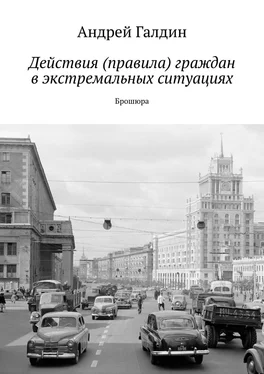 Андрей Галдин Действия (правила) граждан в экстремальных ситуациях. Брошюра обложка книги