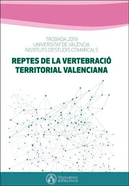 AAVV Reptes de la vertebració territorial valenciana обложка книги
