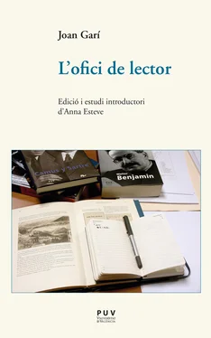 Joan Garí Clofent L'ofici de lector обложка книги