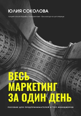 Юлия Соколова Весь маркетинг за один день обложка книги