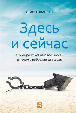 Cтивен Шапиро Здесь и сейчас. Как вырваться из плена целей и начать радоваться жизни обложка книги