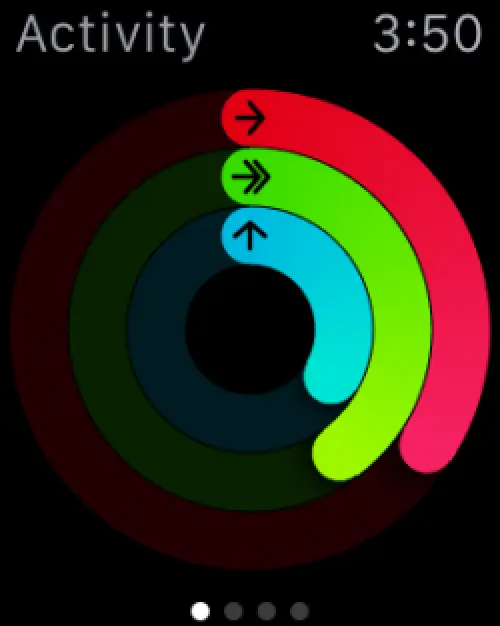 FIGURE 16The Activity app shows three rings that summarize your daily - фото 17