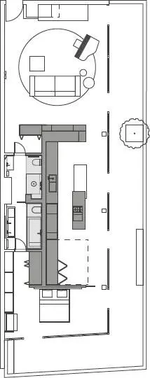 Der Wohnbereich dekliniert die Farbwelt des Ambientes Dabei greift das Sofa - фото 41
