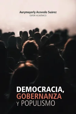 Aura Yolima Rodríguez Burbano Democracia, gobernanza y populismo обложка книги