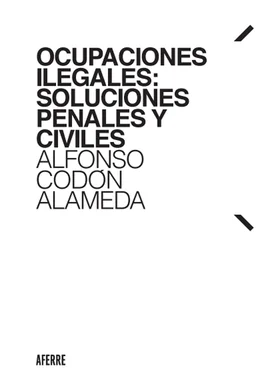 Alfonso Codón Alameda Ocupaciones ilegales: soluciones penales y civiles обложка книги