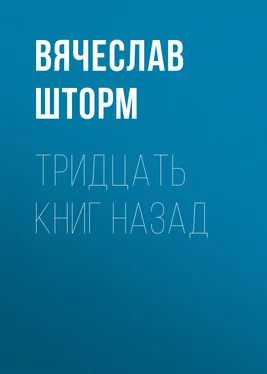 Вячеслав Шторм Тридцать книг назад обложка книги