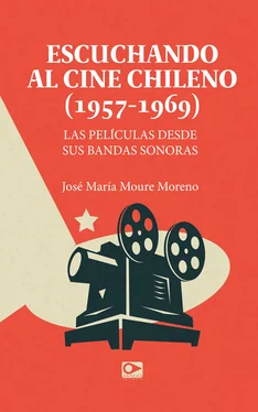 José María Moure Escuchando a cine chileno обложка книги