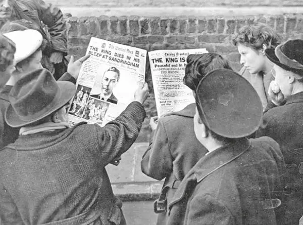 6 лютого 1952 року Газети повідомляють про смерть короля Георга VI Зрештою - фото 33