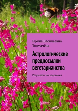 Ирина Толмачёва Астрологические предпосылки вегетарианства. Результаты исследования обложка книги