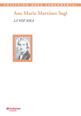 Ana María Martínez Sagi La voz sola обложка книги