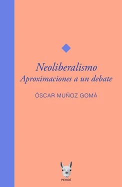 Oscar Muñoz Gomá Neoliberalismo. Aproximaciones a un debate обложка книги