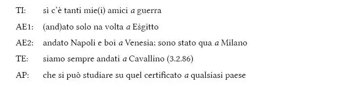 In questo caso a viene generalizzato anche a contesti che nella lingua - фото 22