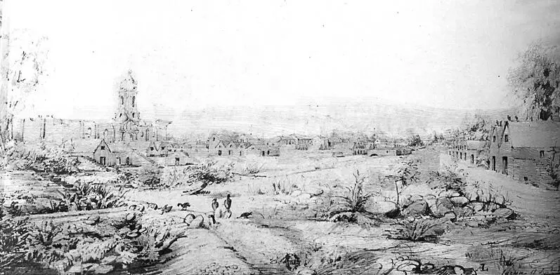 8 Vista panorámica de Tacna Dibujo de Leonce Angrand 15 de setiembre de - фото 11