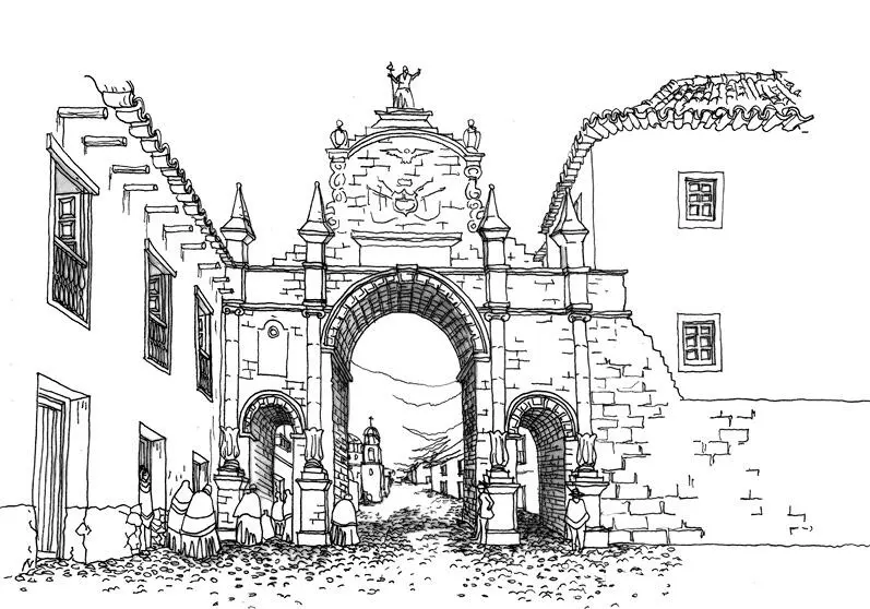 7 Arco de Santa Clara Cusco 1835 Dibujo de Marco Carbajal Martell 2020 - фото 10