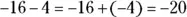 The subtraction becomes addition and the 4 becomes negative Then because - фото 279