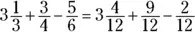 Now add the first two fractions and subtract the third Book 2 Operating - фото 1037