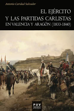 Antonio Caridad Salvador El ejército y las partidas carlistas en Valencia y Aragón (1833-1840) обложка книги