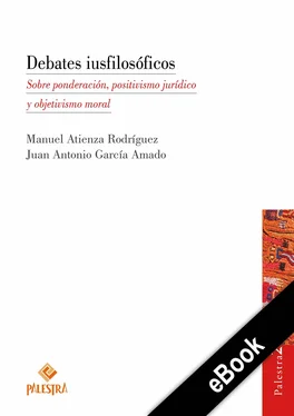 Manuel Atienza Debates iusfilosóficos обложка книги