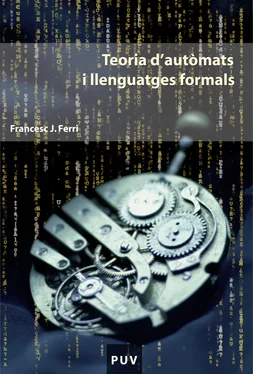 Francesc Josep Ferri Rabasa Teoria d'autòmats i llenguatges formals обложка книги