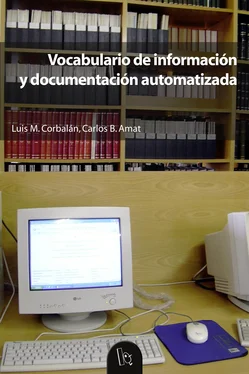 Carlos Benito Amat Vocabulario de información y documentación automatizada обложка книги