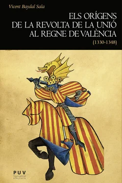 Vicent Baydal Sala Els orígens de la revolta de la Unió al regne de València (1330-1348) обложка книги