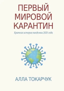 Алла Токарчук Первый мировой карантин. Краткая история пандемии 2020 года обложка книги