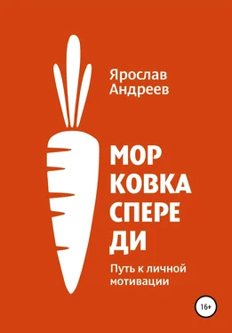 Ярослав Андреев Морковка спереди. Путь к личной мотивации обложка книги