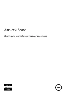 Алексей Белов Духовность и метафизическая составляющая обложка книги