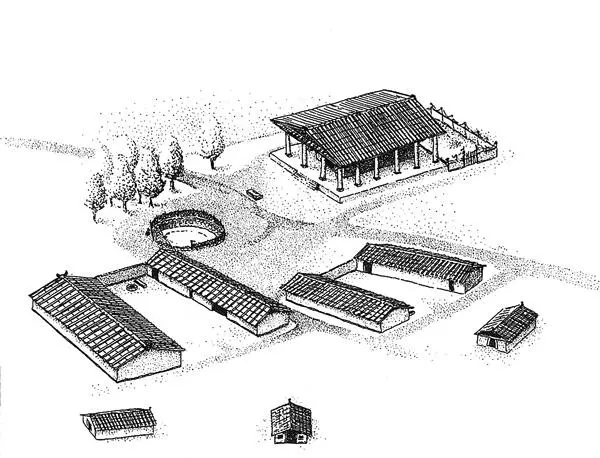 9 Plano de Satricum la fase arcaica de la acrópolis Reconstrucción de - фото 10