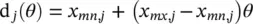 where x mnjand x mxjdenote the minimum and maximum values of the parameter - фото 50
