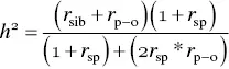 Example Using Correlation Coefficients to Calculate Heritability In a large - фото 24