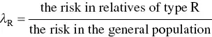 A greater risk for disease in the relatives of type R of an affected - фото 21