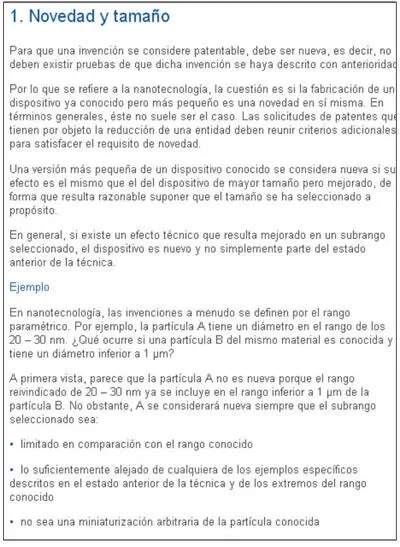 El tamaño NO es una condición suficiente para establecer la novedad de una - фото 6