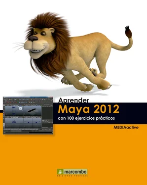 MEDIAactive Aprender Maya 2012 Avanzado con 100 Ejercicios Prácticos обложка книги