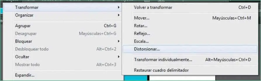 Otra manera de distorsionar objetos es desde el cuadro de diálogo - фото 265