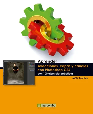 MEDIAactive Aprender selecciones, capas y canales con Photoshop CS6 обложка книги