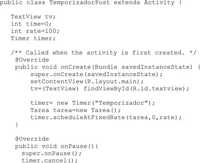 43 Modificación de la UI con Handlerpost Una tercera forma de modificar la - фото 75