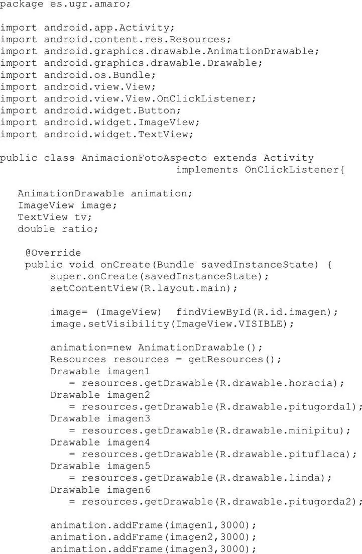 Al calcular dentro de onClick las dimensiones del ImageView vemos que ya no - фото 65