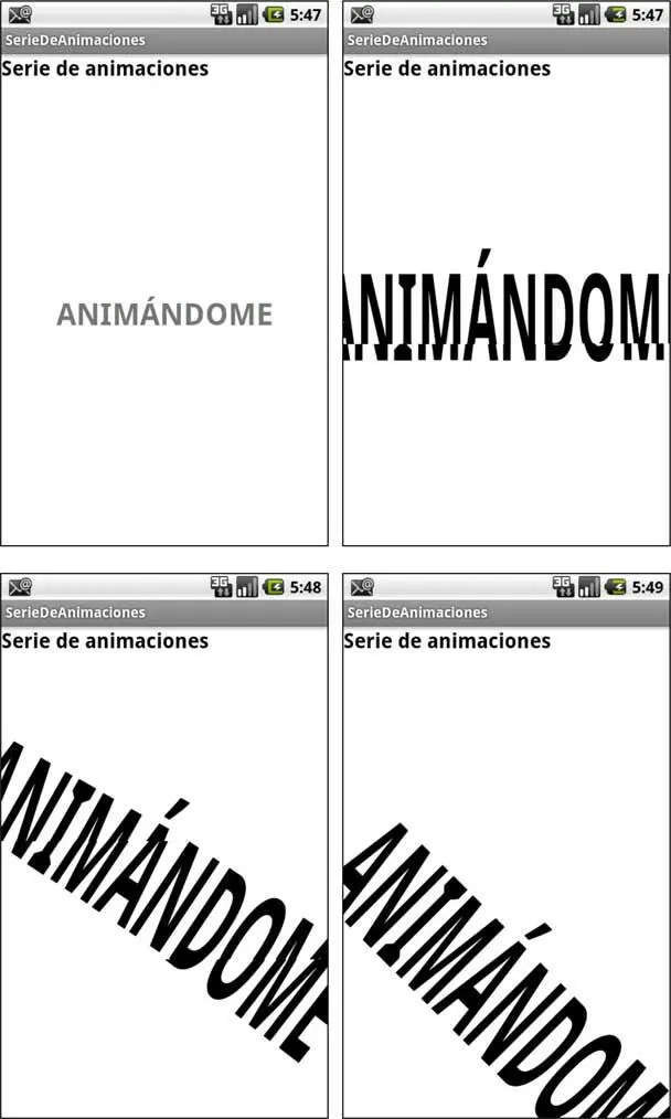 Figura 26 Serie de animaciones 27 Animaciones con Java Las animaciones - фото 35