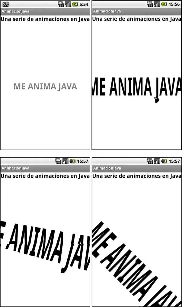 Figura 27 Serie de animaciones programadas con Java 28 - фото 39