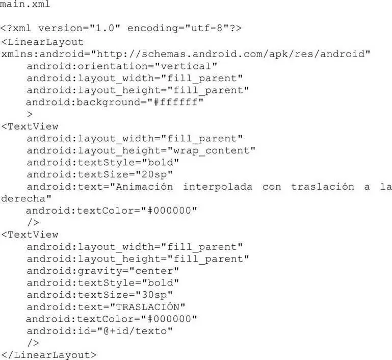 En el programa Animacionjava definimos un objeto de tipo Animation mediante - фото 3