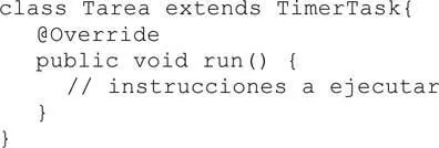 El método run de TimerTask se ejecuta en background en su propio hilo Por lo - фото 69