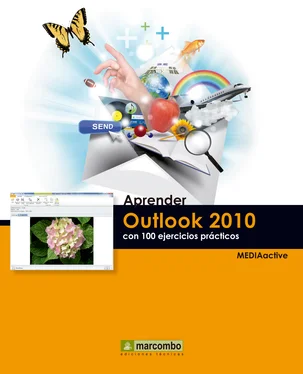 MEDIAactive Aprender Outlook 2010 con 100 ejercicios prácticos обложка книги