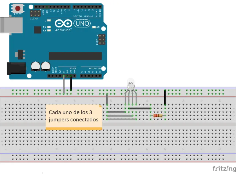 Es un circuito con un LED de varios colores Eso significa que el LED puede - фото 29
