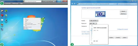 3Se abre de este modo el Panel de controlen la sección Resolución de - фото 35