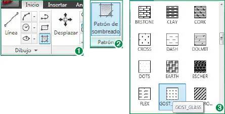 Si lo prefiere puede seleccionar y aplicar los patrones de sombreado desde el - фото 123